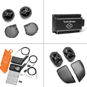 Harley Davidson Audio powered by Rockford Fosgate Stage II 4-Speaker Kit Package