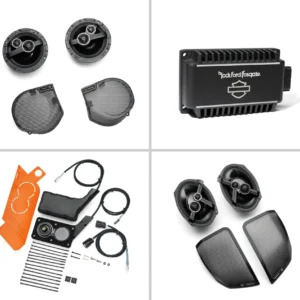 Harley Davidson Audio powered by Rockford Fosgate Stage II+ 4-Speaker Kit Package