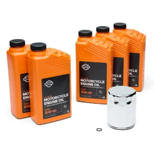 5 Qt. H-D 360 Motorcycle Oil Change Kit – Chrome Filter